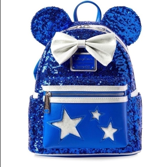 Wish’s Come True Blue Loungefly Backpack - Picture 1 of 11